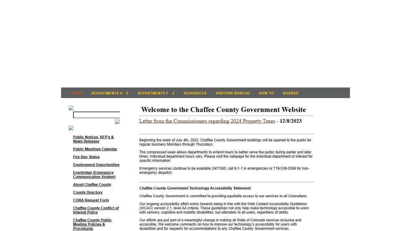 Welcome to the Official Government Website of Chaffee County, CO