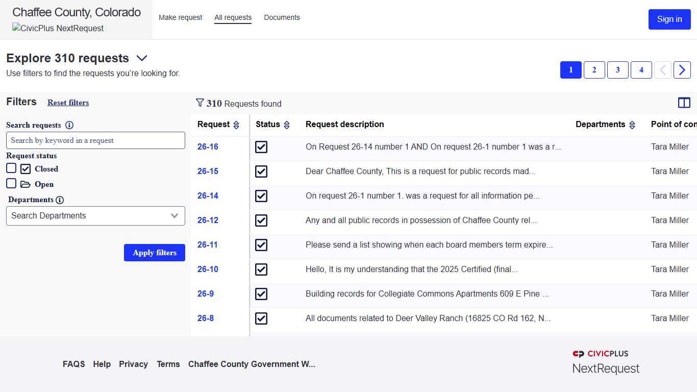 Requests - NextRequest - Modern FOIA & Public Records Request Software